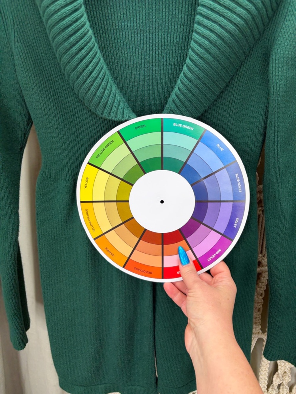 Alfani Women's Emerald Green Shawl Collar Cardigan | Medium - Picture 6 of 7